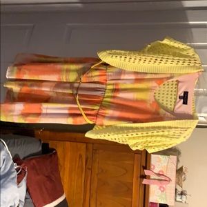 Bright colored maxi dress